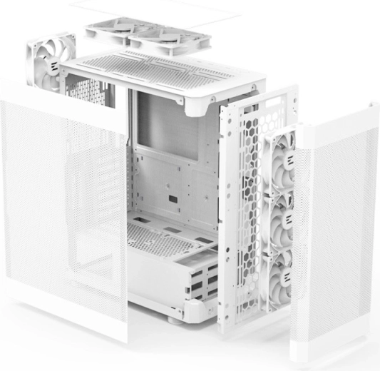 Hat előre beszerelt 120 mm-es ventilátor