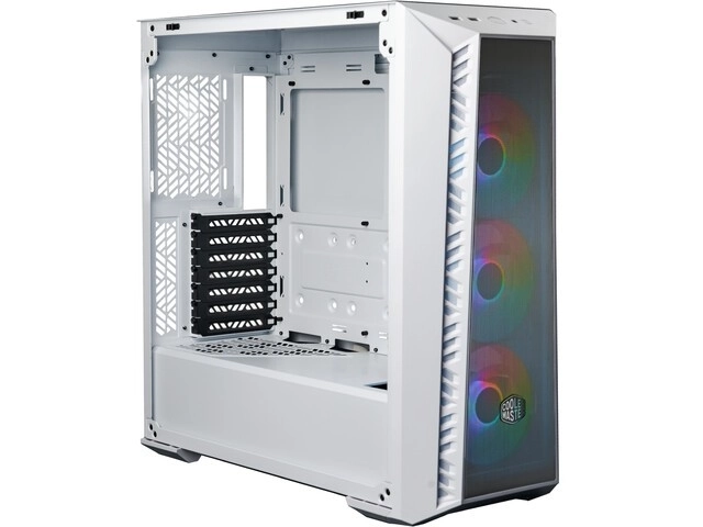 Számítógépház ablakkal ARGB Fehér a Cooler Master-től