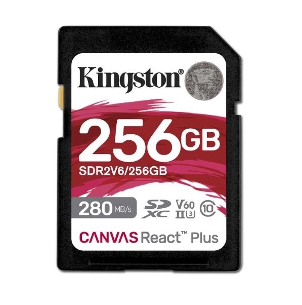 Kingston Canvas React Plus SD 256GB memóriakártya