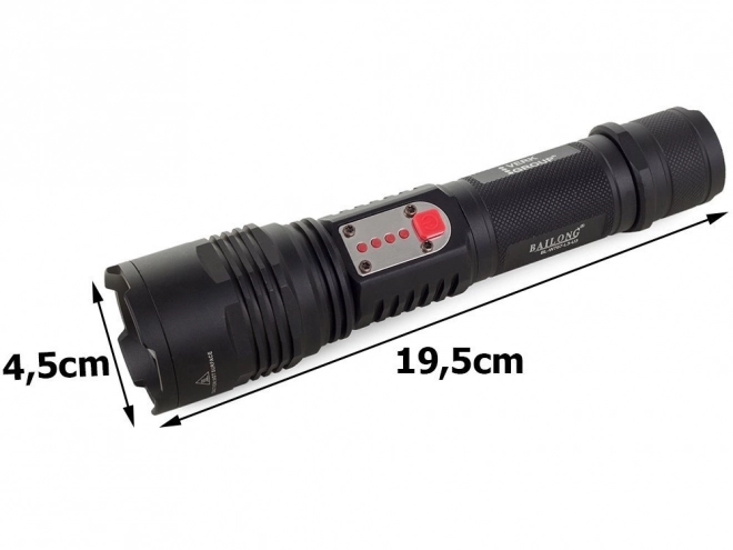 bailong katonai zseblámpa cree led zoommal