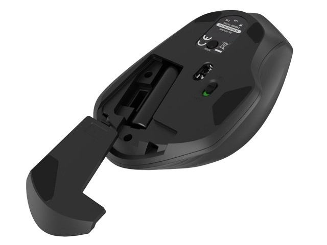 Vezeték nélküli egér Natec Siskin 2 1600 DPI Bluetooth 5.0 + 2.4 GHz fekete
