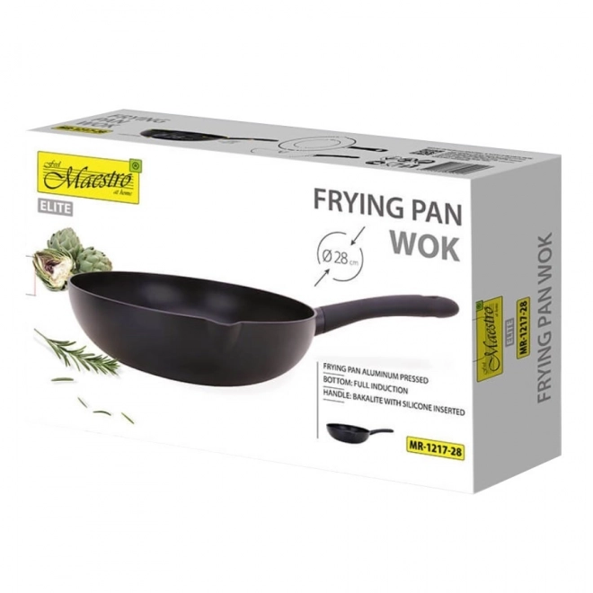 Marble wok 28 cm