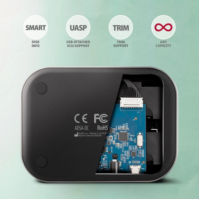 Usb 3.2 Gen 1 dokkoló állomás - 2x Sata 6G 2.5/3.5 SSD/HDD