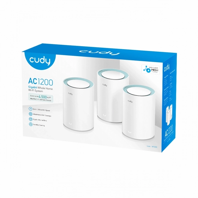 Wifi Mesh rendszer AC1200 (3 darabos csomag)