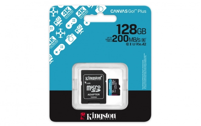 MicroSD kártya 128GB Canvas Go! Plus adapterrel