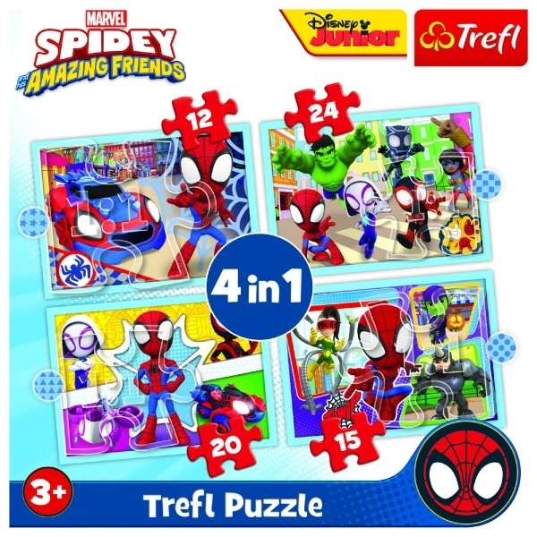 Spidey és csodálatos barátai 4 az 1-ben puzzle készlet