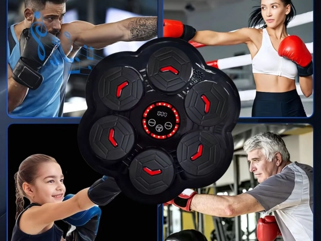 Boksz pajzs Bluetooth zenével és kesztyűkkel