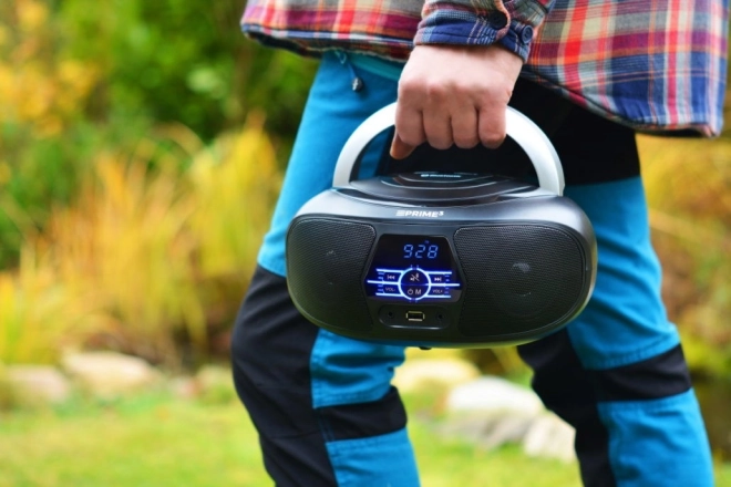 Bluetooth boombox FM rádióval