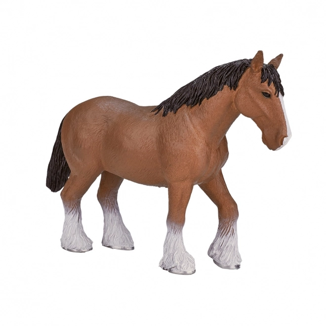 Mojo világosbarna clydesdale ló figura