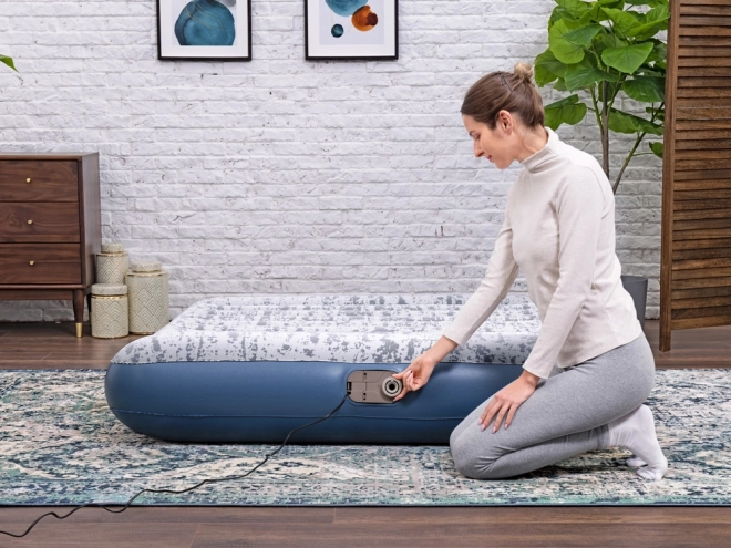 Bestway kétszemélyes velúr matrac Queen
