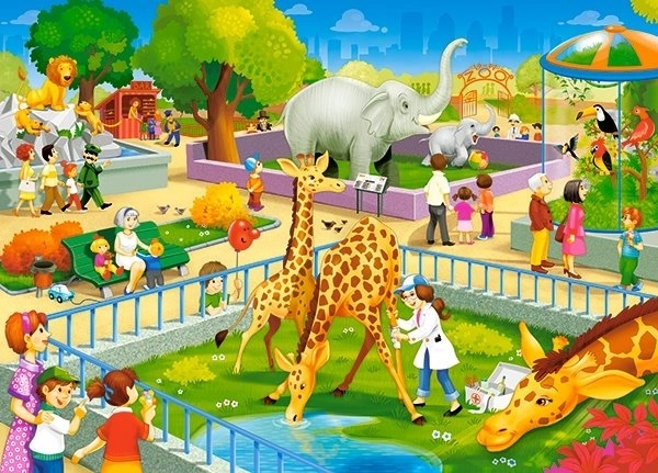 Safari állatok puzzle 60 darabos