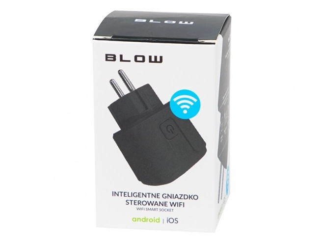 Okos WiFi konnektor TUYA V3 fekete