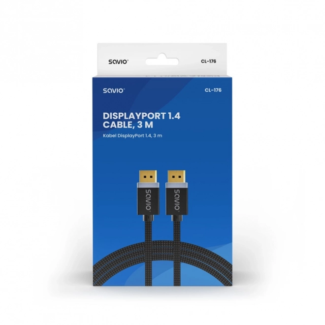 DisplayPort kábel 8K 3m