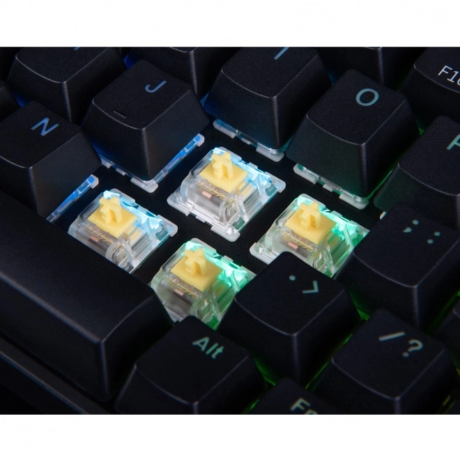 Vezeték nélküli gamer billentyűzet színes háttérvilágítással