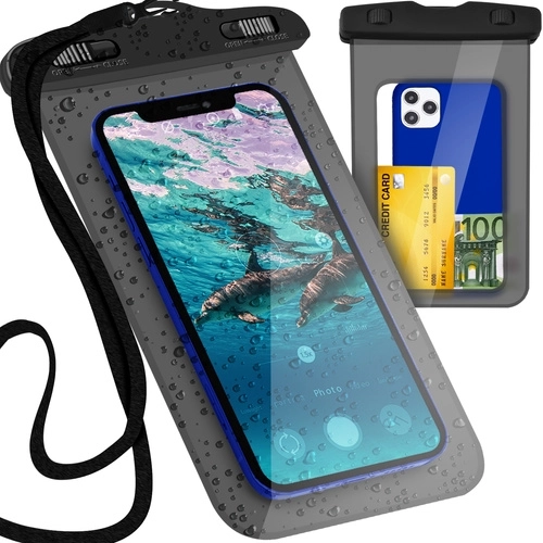 Vízálló telefon tok fekete