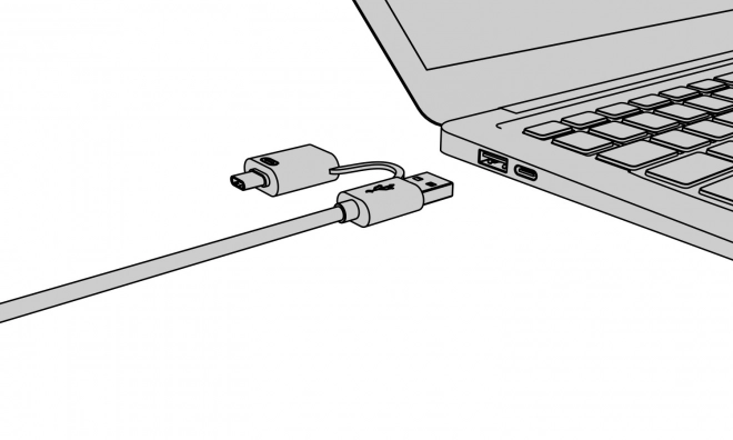 4-portos USB hub Type-C és Type-A