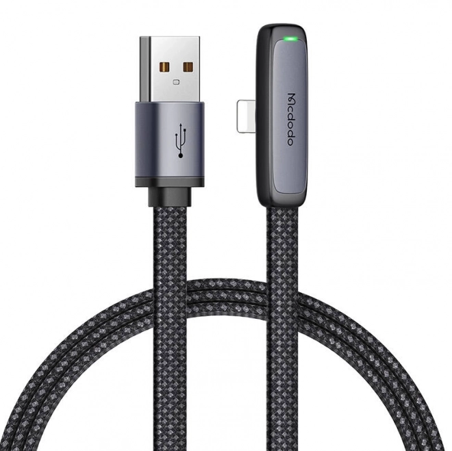 Mcdodo szögletes USB-A – Lightning kábel 1,2 m (fekete)