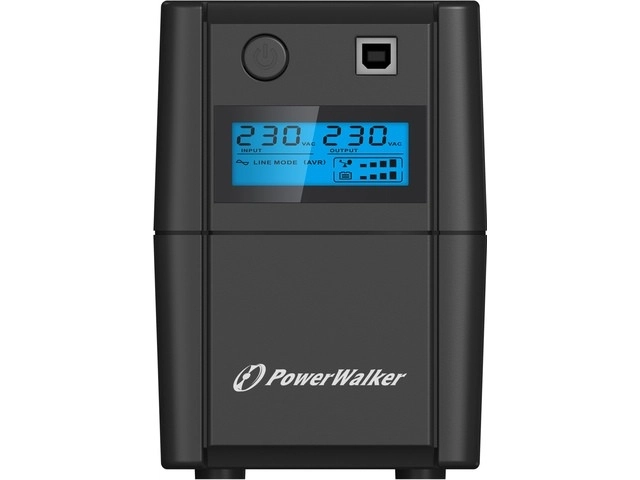 PowerWalker VI 650 SE LCD interaktív UPS 650VA