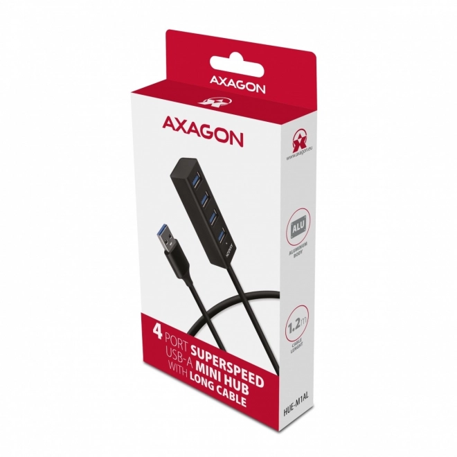 Axagon HUE-M1AL mini négyportos USB hub