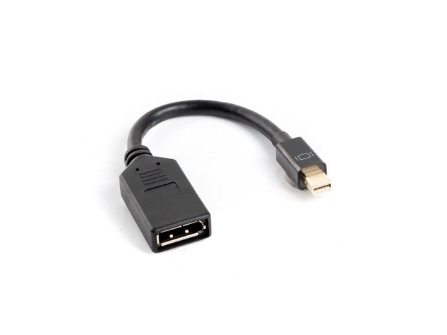 Mini DisplayPort-DP adapter 10 cm, fekete