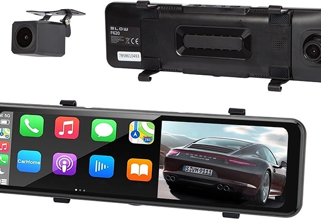 Videorögzítő BLACKBOX DVR F620 Carplay Android kamera + hátsó kamera
