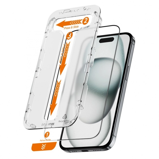 Tartós EasyShield védőüveg készlet - iPhone 16 / iPhone 15