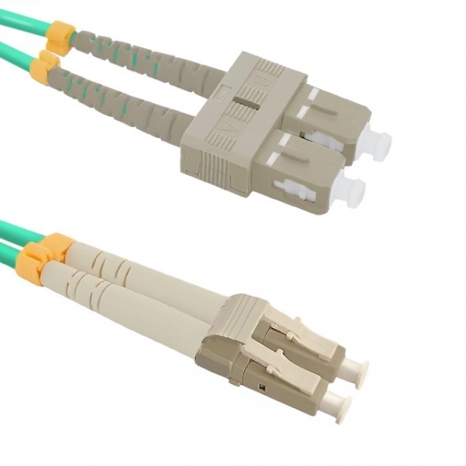 Optikai kábel LC/UPC-SC/UPC OM4 1m