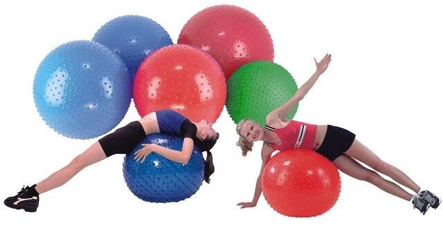 Fitnesz gimnasztikai labda pumpával 55 cm