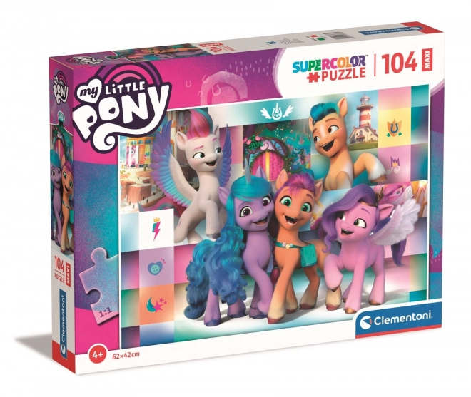 My Little Pony vidám barátok MAXI puzzle 104 darabos