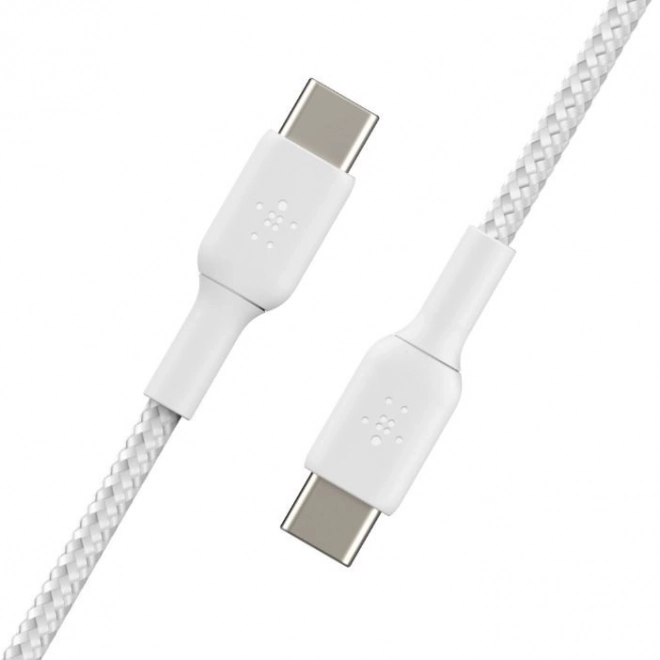 Fonott USB-C USB-C kábel 1m fehér