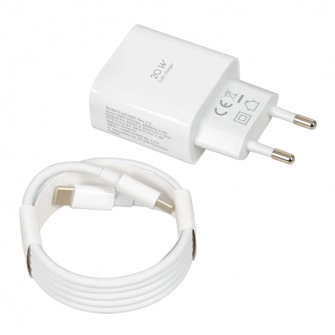 Kompakt hálózati töltő - USB-C 20W GaN technológiával