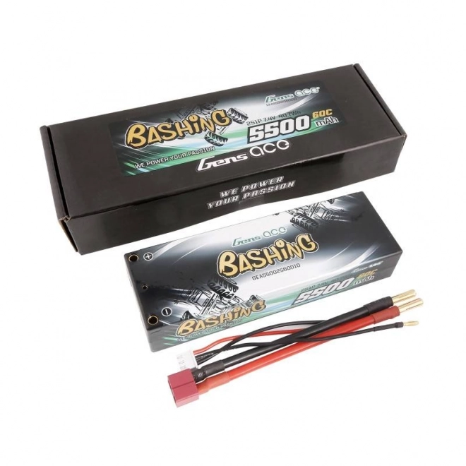 Gens ace lipo akkumulátor 5500mAh 2S 7,4V 60C T-csatlakozóval