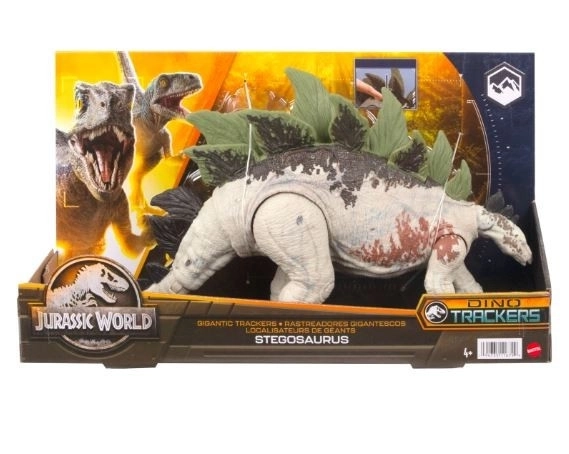 Jurassic World stegosaurus figura óriás nyomkövető