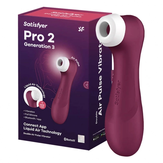 Satisfyer Pro 2 Generation 3 klitorisz masszírozó alkalmazással, piros