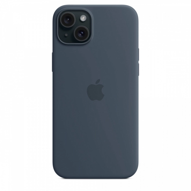 Silikon tok MagSafe-val iPhone 15 Plus-hoz - Viharos kék
