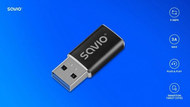 Savio USB-C - USB-A 3.1 adapter