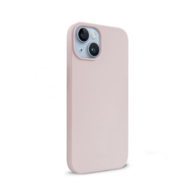 Crong koppantós mágneses tok iPhone 14 / iPhone 13-hoz - Szín: Homok rózsaszín