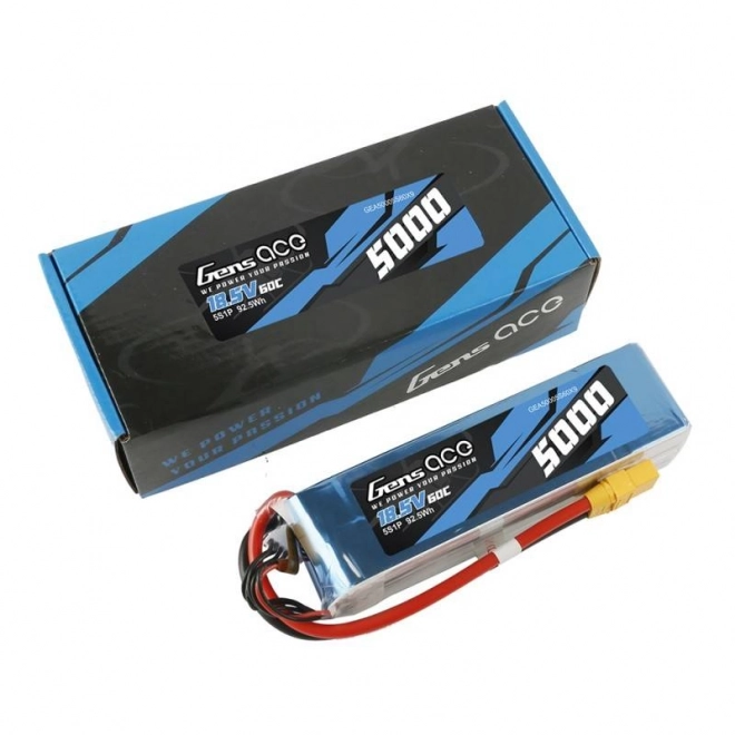 Gens Ace bashing LiPo akkumulátor 5000mAh 18,5V 60C 5 cella