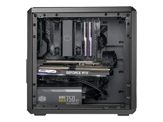 MasterBox Q300L V2 számítógépház ablakkal fekete