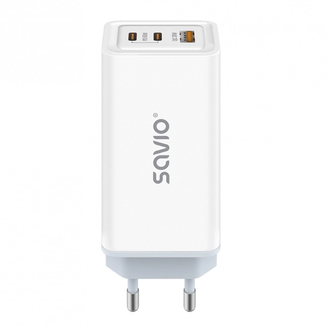 Savio GaN gyors töltő 65W, Quick Charge 4.0, Power Delivery 3.0