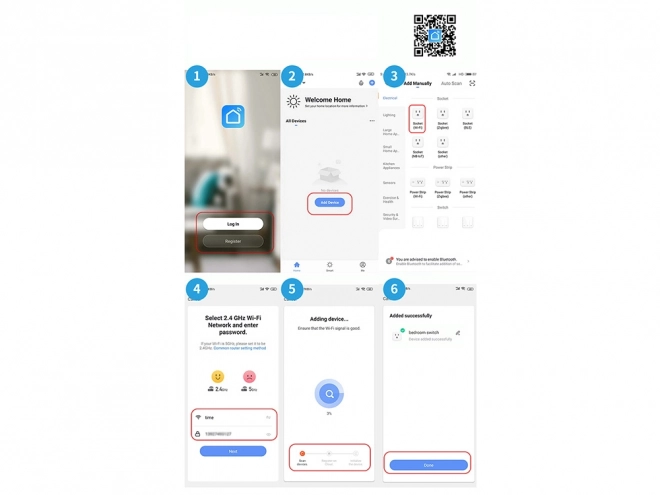 Intelligens WiFi csatlakozó wattmérővel