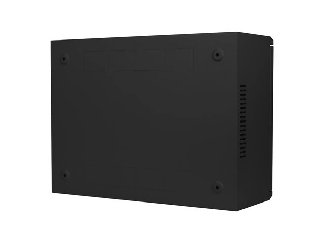 Fali rack szekrény 19 hüvelyk 4U+3U 540x200 alacsony profilú fekete