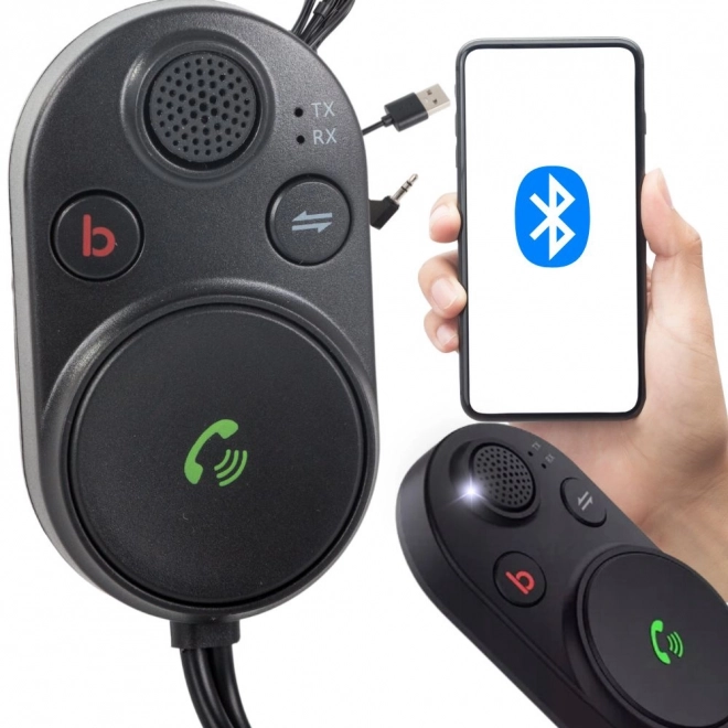 Bluetooth autós adapter USB kábel AUX BT5.3 basszuskiemelés