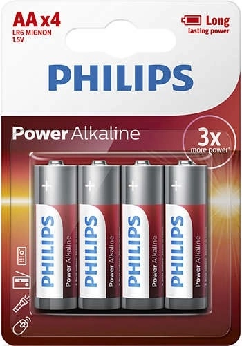 Philips Power Alkaline AA elemek - 4 db