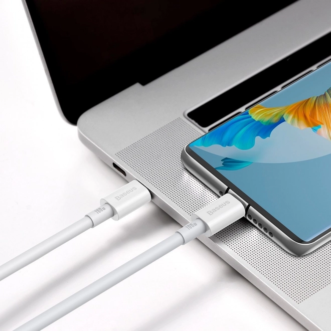 gyors töltő kábel Baseus Superior sorozat USB-C - USB-C 100W 1m fehér