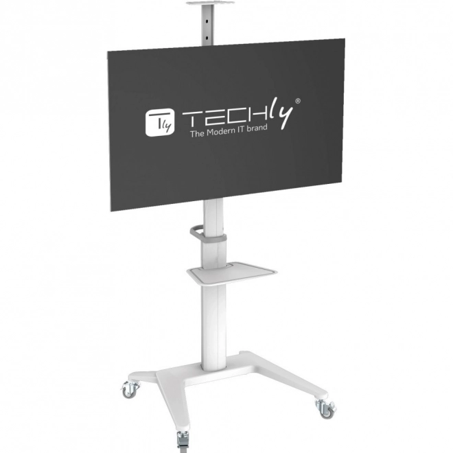 Fehér Mobil TV Állvány 32-70 hüvelykes képernyőkhöz - Techly