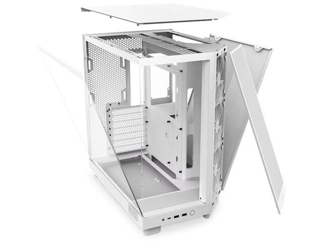 Fehér NZXT H6 Flow ablakos ház