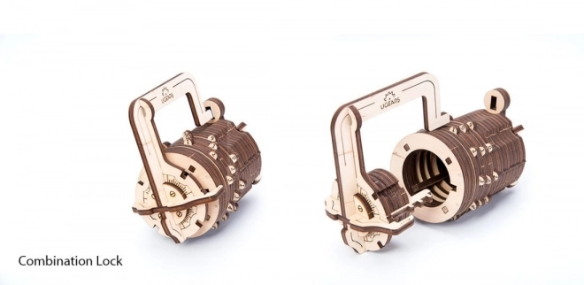 Ugears 3D puzzle számzár 34 darabos