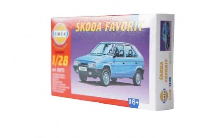 Škoda Favorit összerakható modell 1:28