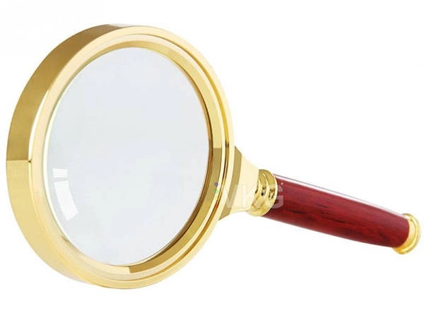 KLASSZIKUS KEZELÉS LUPA 80mm ARANY ÜVEG ELEGÁNS